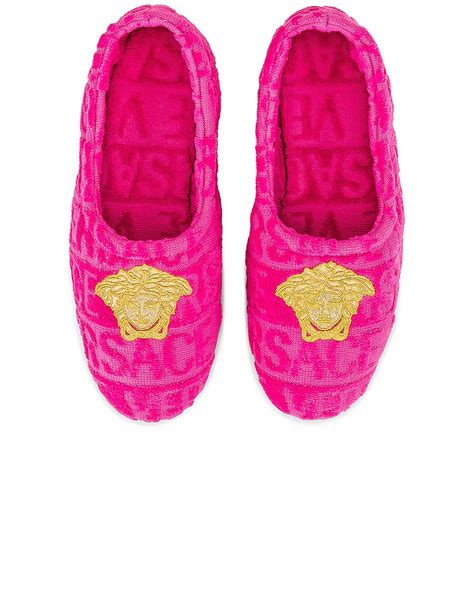 pink versace slippers